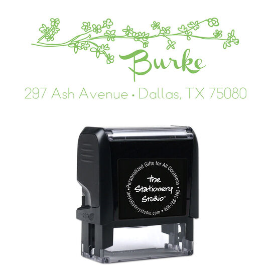 Spring Branch Rectangular Address Self-Inking Stamp