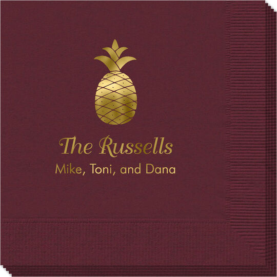 Hawaiian Pineapple Napkins