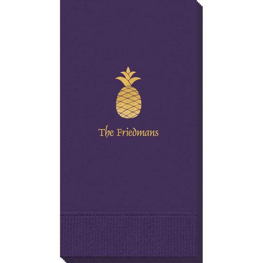 Hawaiian Pineapple Guest Towels