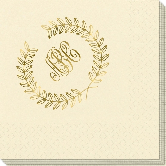 Renaissance Wreath with Monogram Napkins