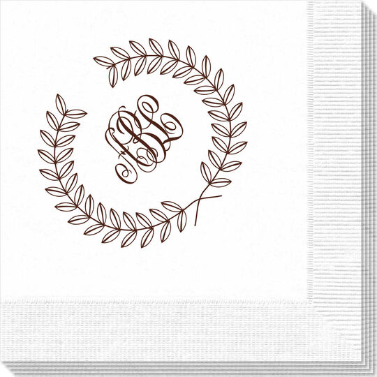 Renaissance Wreath with Monogram Napkins