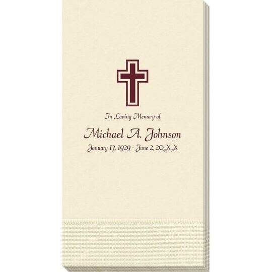 Memorial Cross Guest Towels