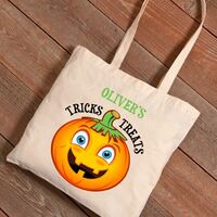 Halloween Pumpkin Trick or Treat Canvas Bag