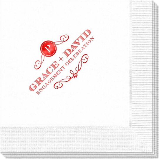 Initial Scroll Napkins