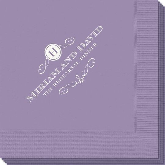 Initial Scroll Napkins
