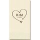 Heart Made of Arrow Guest Towels Image 1 of 2