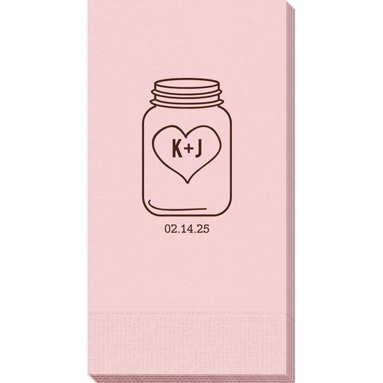 Mason Jar Guest Towels