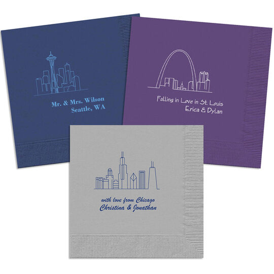 Design Your Own Skyline Napkins