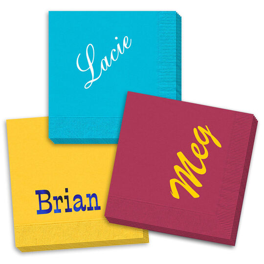 Design Your Own Big Name Napkins