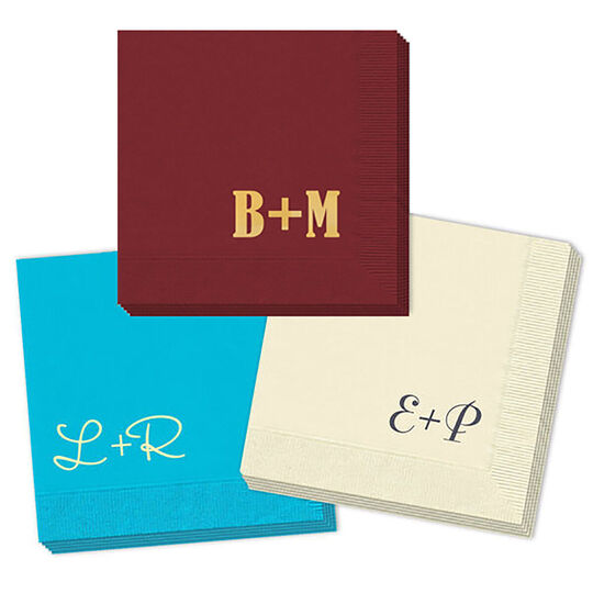 Large Initials Napkins