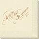 Romantic Script Napkins Image 1 of 2