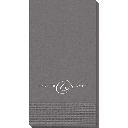 Elegant Ampersand Guest Towels