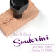 Santorini Wood Handle Rubber Stamp Image 1 of 2