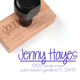 Large Hayes Wood Handle Rubber Stamp Image 1 of 2