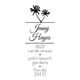Palm Tree Vertical Wood Handle Rubber Stamp Image 2 of 2