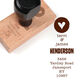Heart of Mine Vertical Wood Handle Rubber Stamp Image 1 of 2