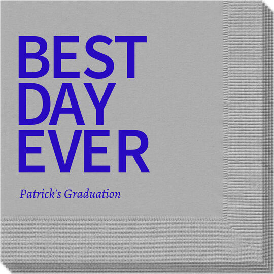 Bold Best Day Ever Napkins