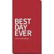 Bold Best Day Ever Guest Towels Image 3 of 6