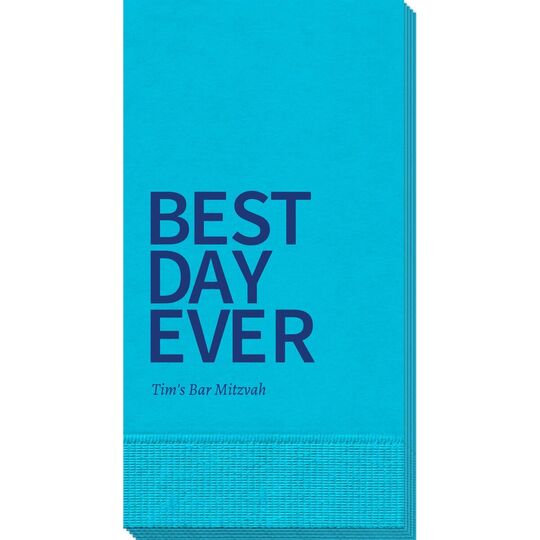 Bold Best Day Ever Guest Towels