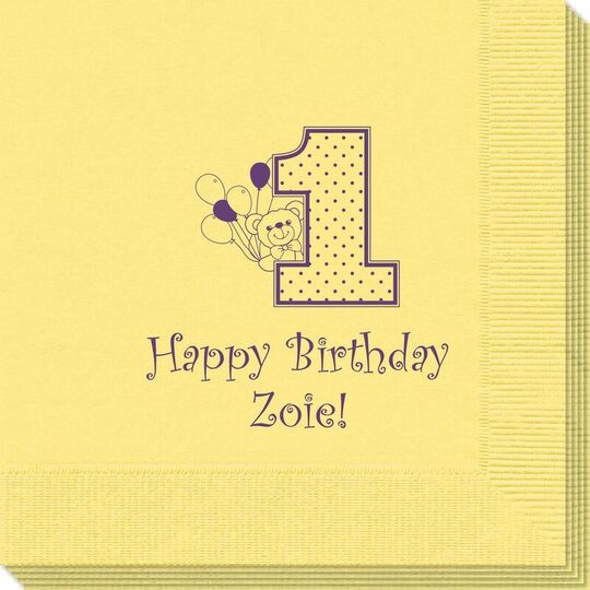 First Birthday Napkins