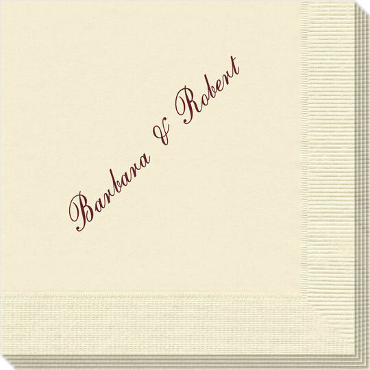 Formal Script Napkins