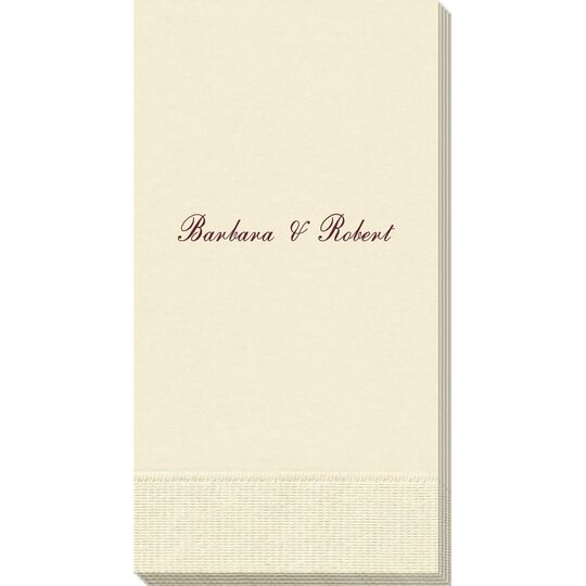 Formal Script Guest Towels