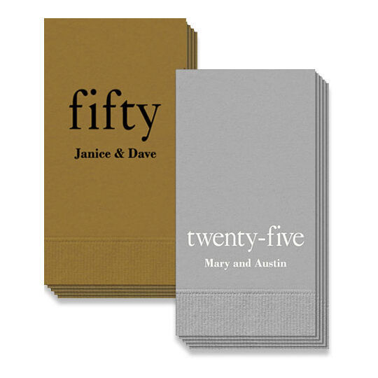 Select Your Big Number Guest Towels