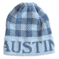 Personalized Gingham Knit Hat
