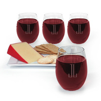Maestro 15 oz. Stemless Glassware Set of 4