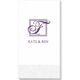 Pick Your Single Initial Monogram with Text Guest Towels Image 1 of 3