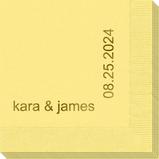 Corner Text Napkins