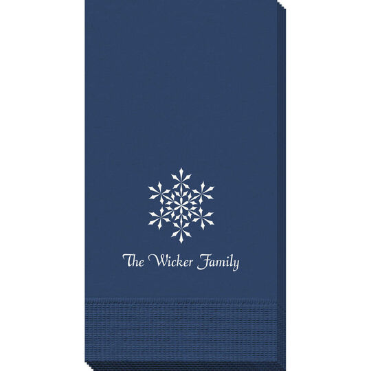 Simply Snowflake Guest Towels