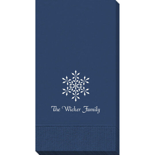 Simply Snowflake Guest Towels