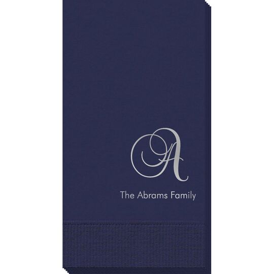 Elegant Initial Guest Towels