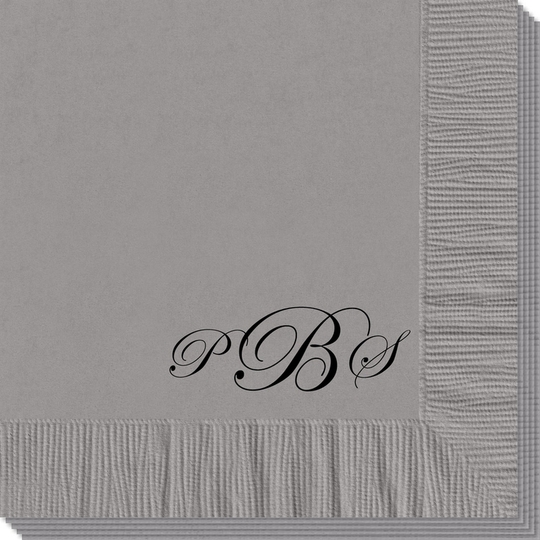Elegant Script Monogram Napkins