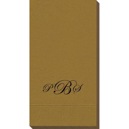 Elegant Script Monogram Guest Towels