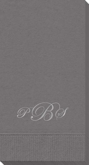 Elegant Script Monogram Guest Towels