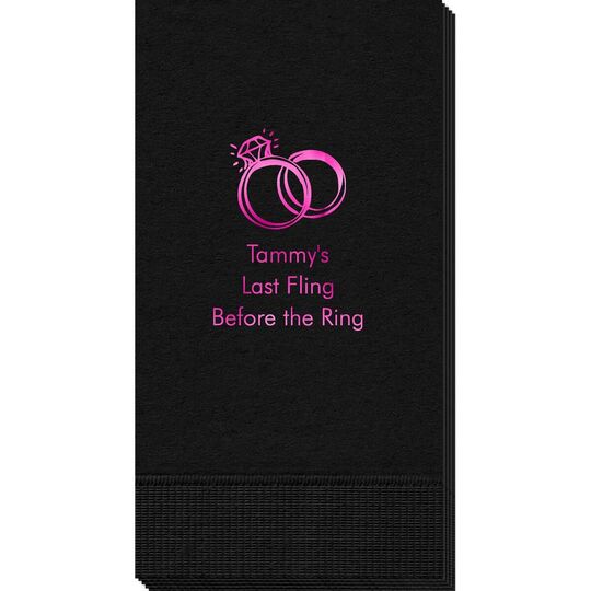 Wedding Rings Guest Towels