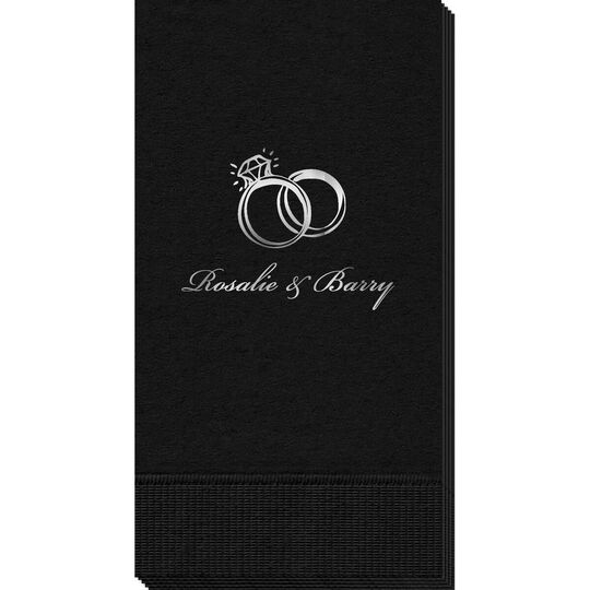 Wedding Rings Guest Towels