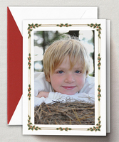 Holly Berry Frame Photo Cards