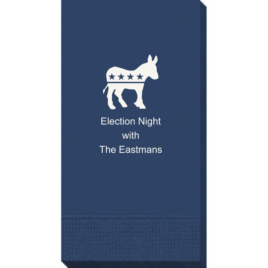 Patriotic Donkey Guest Towels