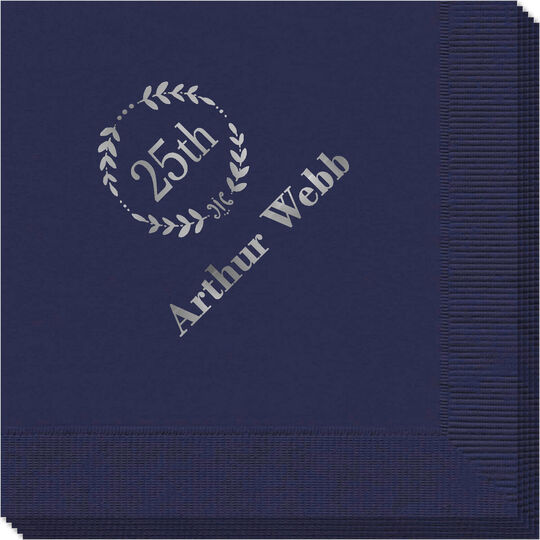 25th Wreath Napkins