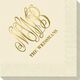Large Script Monogram with Text Napkins Image 3 of 3