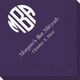 Rounded Monogram with Text Napkins Image 2 of 2