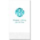 Rounded Monogram with Text Guest Towels Image 1 of 2