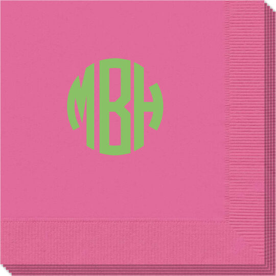 Rounded Monogram Napkins