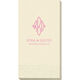 Shaped Diamond Monogram with Text Guest Towels Image 1 of 2