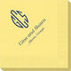 Shaped Oval Monogram with Text Napkins Image 1 of 2
