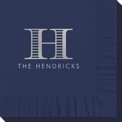 Striped Initial Napkins