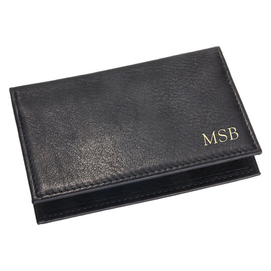 Traditional Folded Leather Card Case